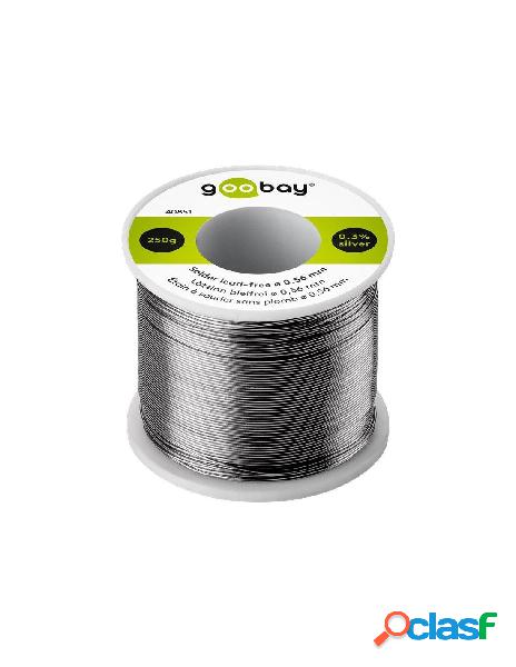 Goobay - stagno in rotolo per saldatura diam. 0,56 mm 250gr