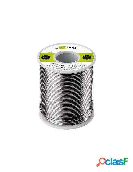 Goobay - stagno in rotolo per saldatura diam. 1.5 mm 500gr