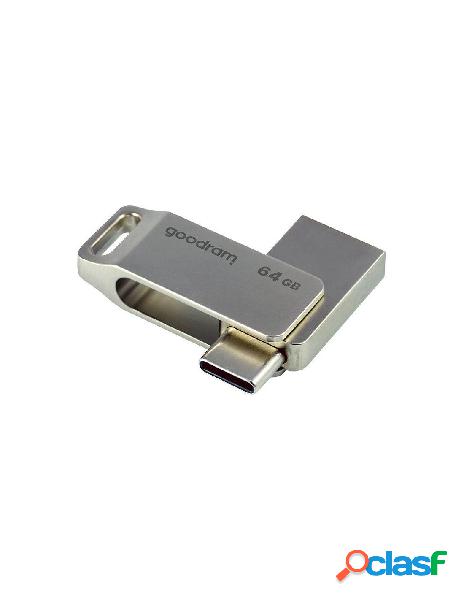 Goodram - goodram dualdrive otg 64gb usb 3.2 + type c