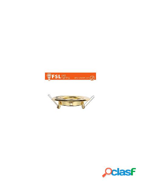Gu10/mr16 - ghiera orientabile foro 70mm colore oro