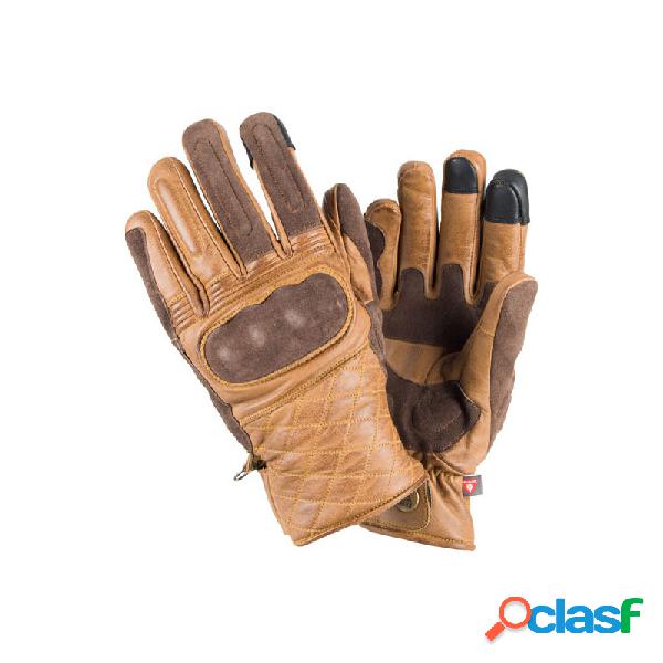 Guanti moto By City Café beige/marrone