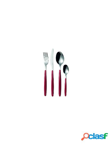 Guzzini - set posate tavola guzzini 11070055 my fusion rosso