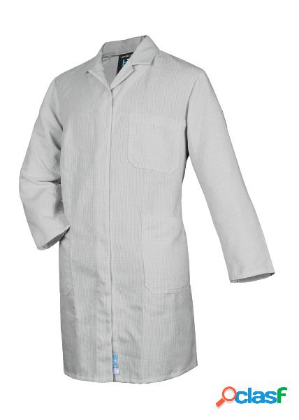 HB TEMPEX - Camice ESD da uomo CONDUCTEX grigio argento