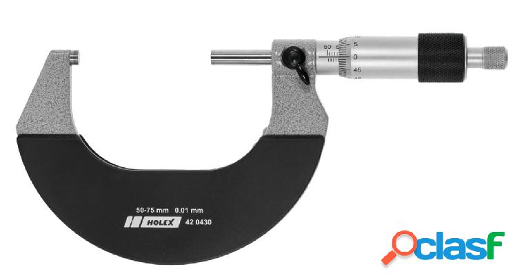 HOLEX - Micrometro, Intervallo di misurazione: 0-25 mm