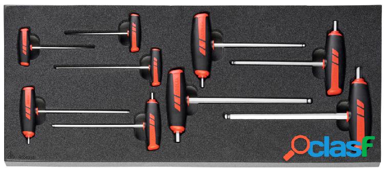 HOLEX - Set di chiavi maschio esagonali con impugnatura a T,