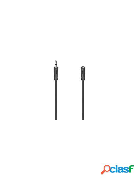 Hama - cavo jack 3.5 hama 00205121 extension nero