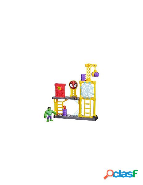 Hasbro - playset hasbro f37175l0 spidey hulk spaccatutto