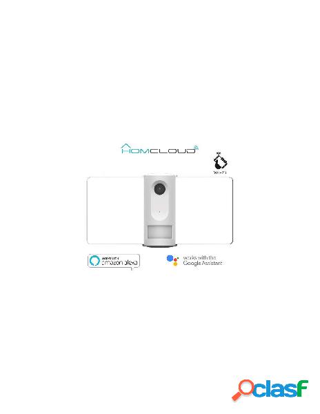 Homcloud - telecamera wi-fi flight 1s con luce, pir e sirena