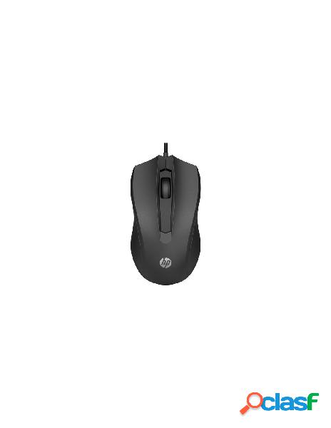 Hp - mouse hp 6vy96aa 100 wired black