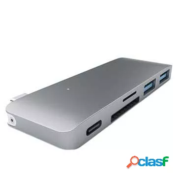 Hub USB Satechi Type-C Pass Through - Grigio siderale