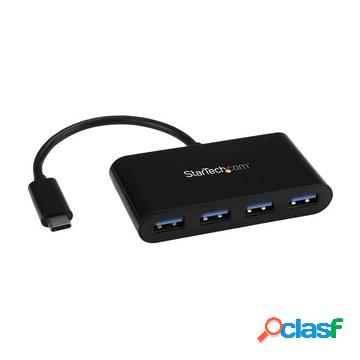 Hub usb 3.0 a 4 porte - usb-c a 4 usb-a - alimentazione a