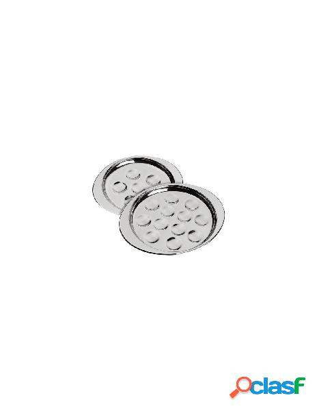 Ilsa - piatto lumache ilsa 0168006 6 posti acciaio lucido