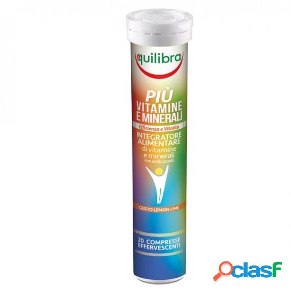 Integratore PiU Vitamine Minerali - gusto lemon lime - 20