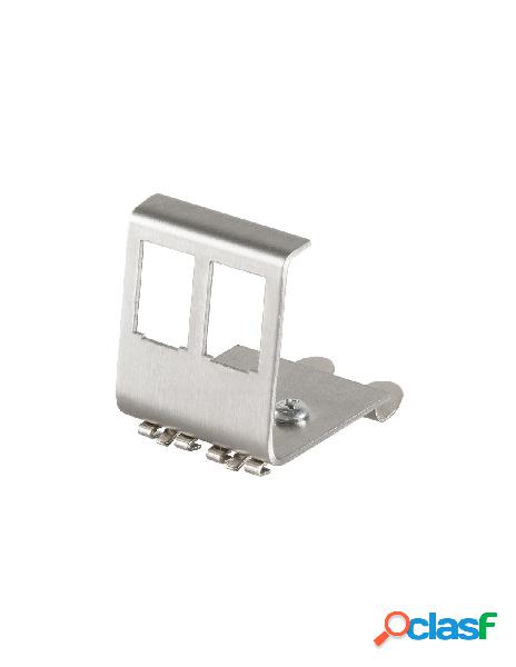 Intellinet - adattatore per moduli keystone 2xrj45 per guida