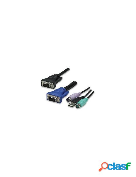 Intellinet - cavo per master switch hdb15/usb/ps2 1,8m