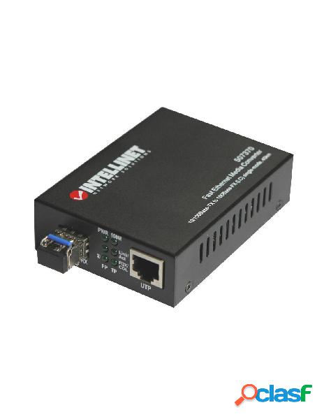Intellinet - convertitore rj45 10/100 con modulo sfp fast