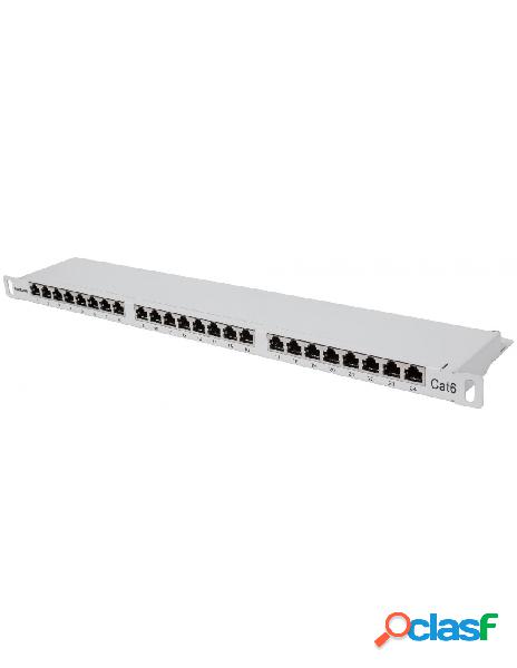 Intellinet - pannello patch 24 posti 19 0.5u cat6 ftp grigio