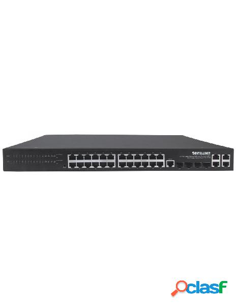 Intellinet - switch 24p. gigabit ethernet poe+ con 4p.