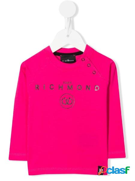 JOHN RICHMOND T-shirt EDAVI a manica lunga Fuxia/Nero
