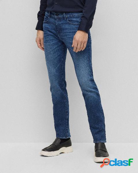 Jeans Delawere slim-fit lavaggio medio stone washed