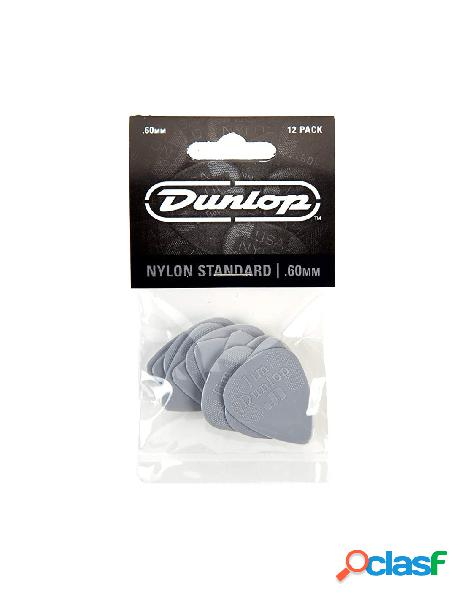 Jim dunlop - dunlop 44p.60 plettri in nylon da 0.6 mm 12