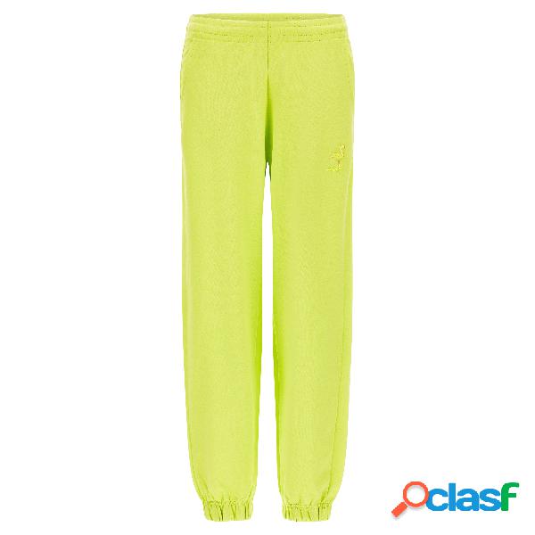 Joggers in felpa leggera con patch fenicottero in tono