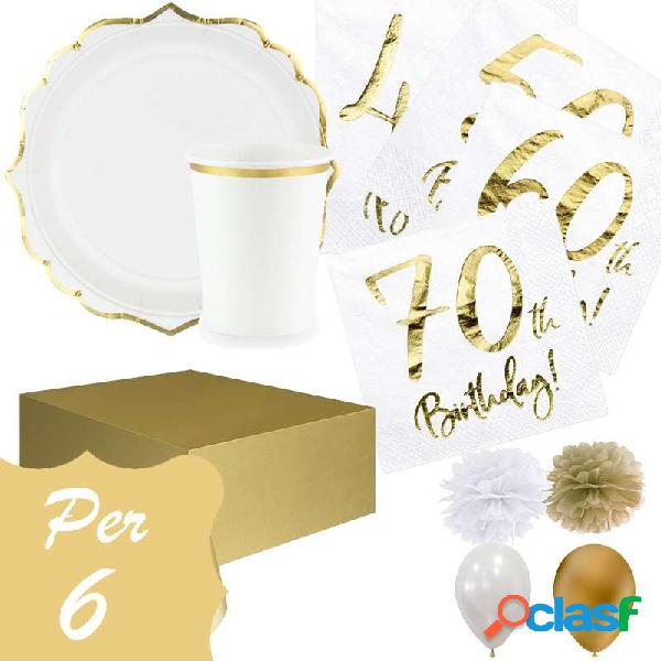 KIT N.49 BIANCO ORO FESTA 70 ANNI