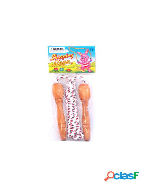 Kidz corner - corda per saltare con i manici in legno kidz