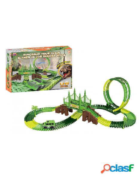 Kidz corner - pista snodata jurassic adventure 178 pz