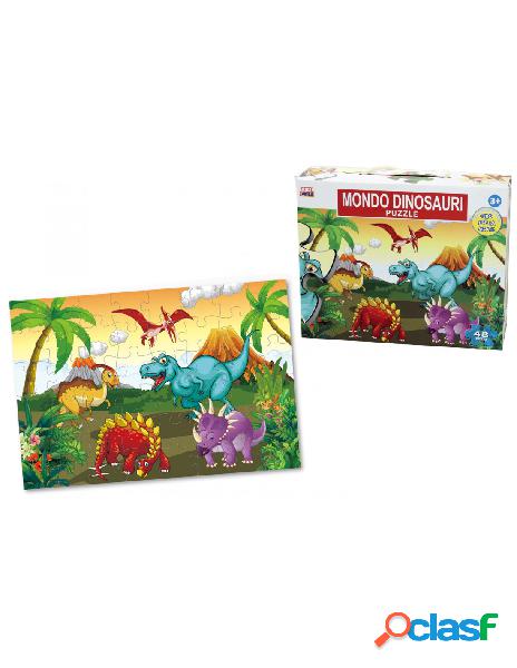 Kidz corner - puzzle 48 pezzi dinosauri