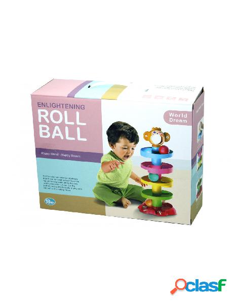 Kidz corner - torre colorata scimmietta con palline
