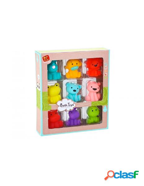 Kidz corner - vinile bagnetto simpatici animali box 9 pz