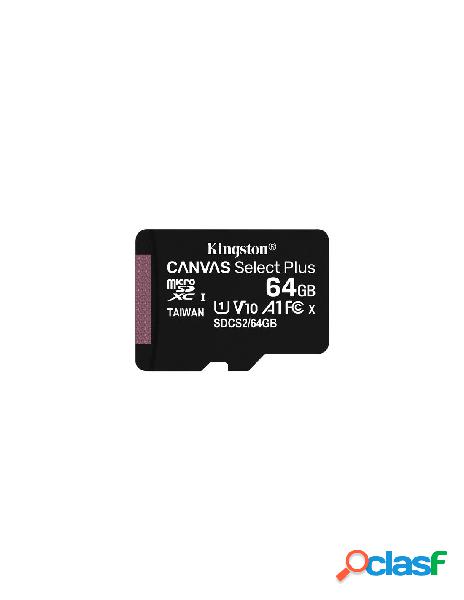 Kingston - scheda di memoria kingston sdcs2 64gb canvas