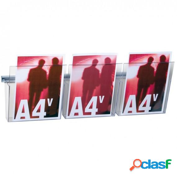 Kit Vision VS/3 - larghezza 75 cm - 3 tasche A4 trasparenti