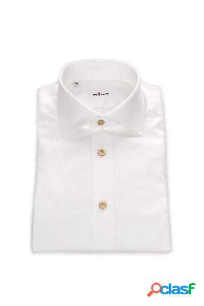 Kiton Camicie Classiche Uomo Bianco