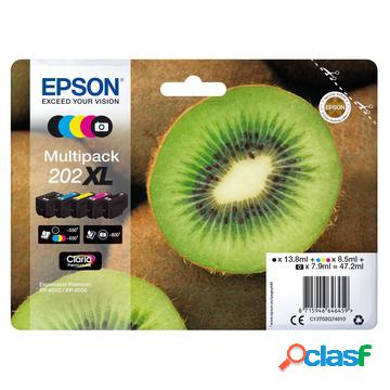 Kiwi multipack 5-colours 202xl claria premium ink