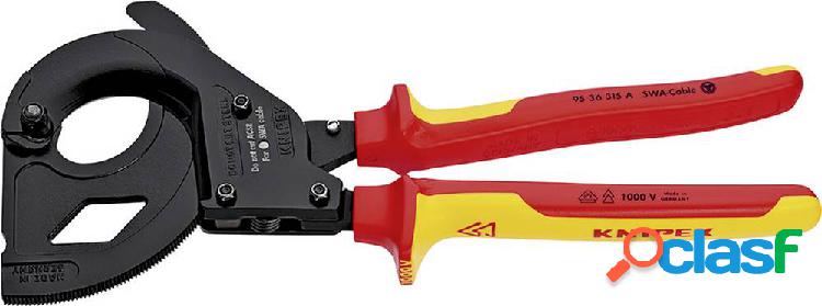 Knipex 95 36 315 A Cesoia per cavi a cremagliera Adatto per
