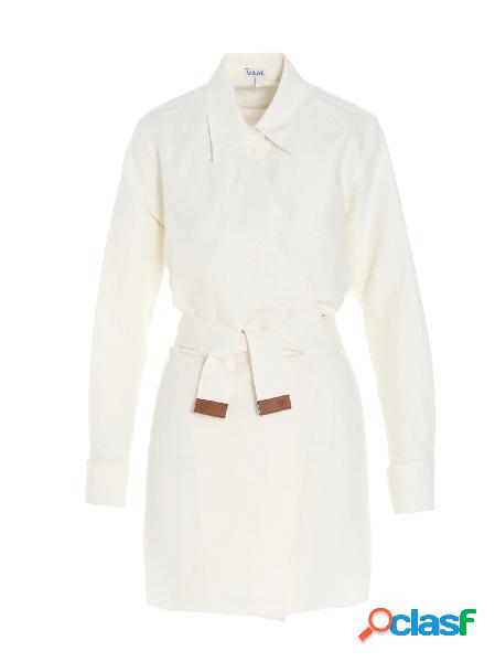 LOEWE CAMICIA DONNA S359337XCD2370 ALTRI MATERIALI BIANCO