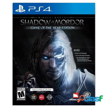 La terra di mezzo: lombra di mordor goty ps4