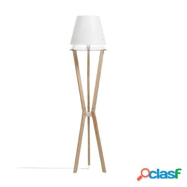 Lampada da TERRA Struttura in legno massello Frassino Lucio