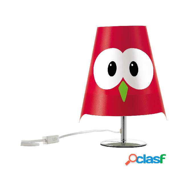 Lampada da tavolo LUCIGNOLO 20xh30 cm colore rosso
