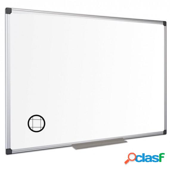 Lavagna magnetica Maya a quadretti - 60x90 cm - bianco -