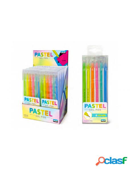 Lebez - penne gel colori pastello colori assortiti blister