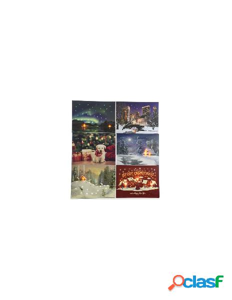 Led canvas pallet 6ass in bo, colour: assorted, size: