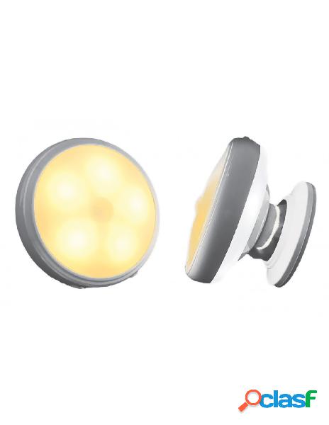 Ledlux - faretto led luce notturna bianco caldo sensore di