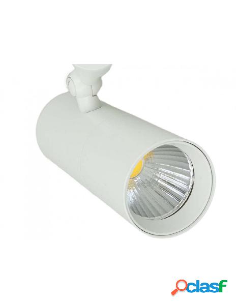 Ledlux - faro led da binario trifase 30w 2400lm d53 carcassa