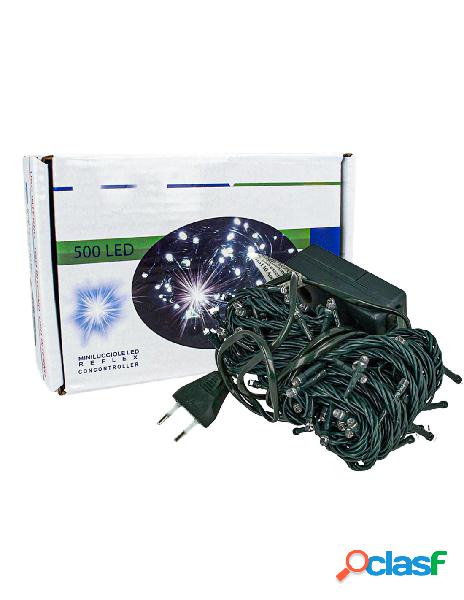 Ledlux - luci per natale catena 500 led 40m colore rgb