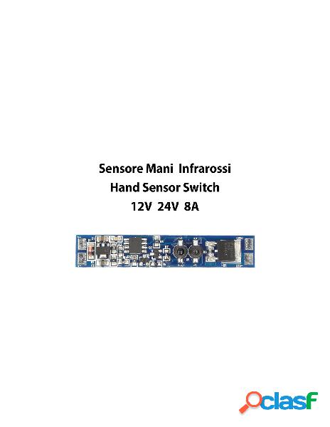 Ledlux - sensore movimento mani 12v 24v 8a per profilo