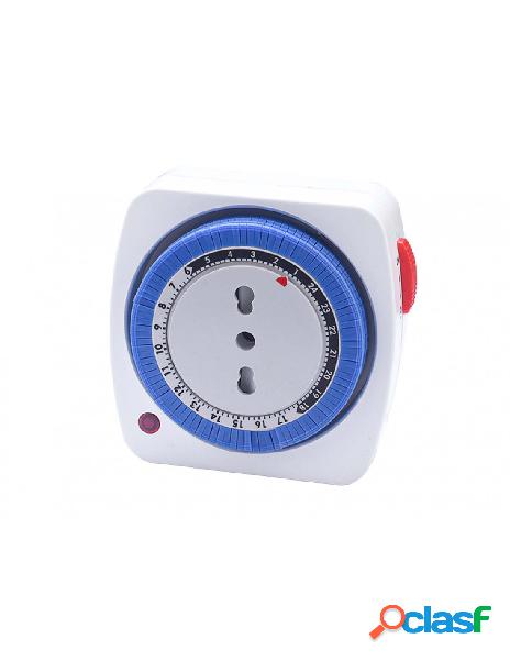 Ledlux - timer presa elettrica regolabile 24 ore con spina