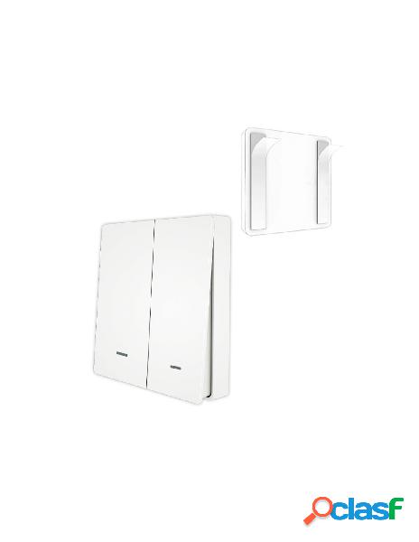Ledlux - zigbee interruttore wireless 2 tasti con 9 scene